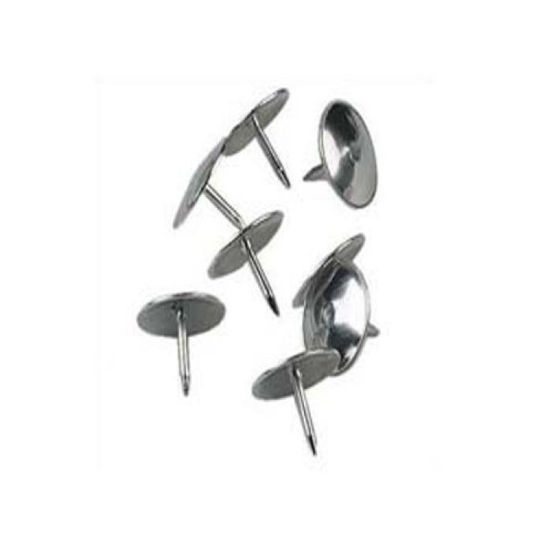 [ BÁN 2 HỘP ] Đinh ghim mũ dù inox sắt Deli. - VPP Bi Bi