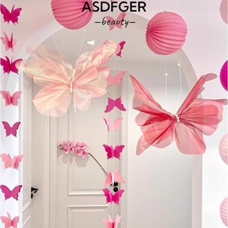 ASDFGER Hoa bướm nhân tạo lớn nhiều màu, chất liệu lụa, trang trí vườn
