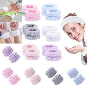 1 Cặp Nữ Tập Yoga Chạy Mặt Rửa Dây Đeo Tay Washband Microfiber Thấm Hút [MỚI]