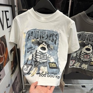 AP43 - Áo Phông Trẻ Em 11-36kg,GẤU PANDA Chất Cotton Hữu Cơ Mát Lịm Mặc Mùa Hè