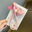 ins Da Trái Tim Tình Yêu Đồ Trang Trí Dây Điện Thoại Di Động Bền Mạnh Túi Móc Khóa Da Dây Đeo Cổ Tay Mặt Dây Chuyền Đa Năng