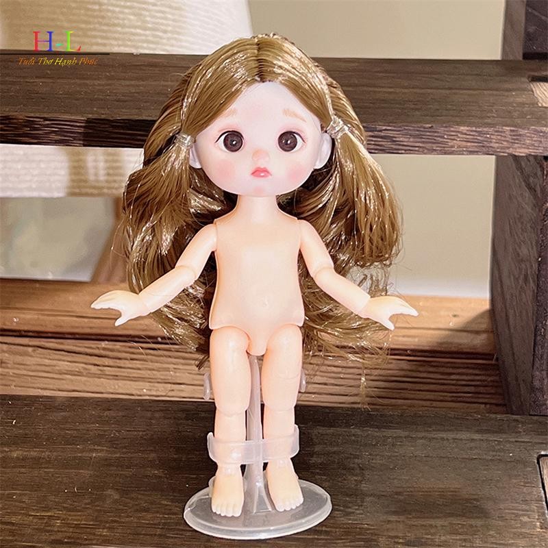 [XZNZMM] 1 Búp bê 16cm với các biểu cảm khác nhau, Búp bê 1 / 8 dễ thương, Cô gái búp bê di chuyển 13 khớp LMWU
