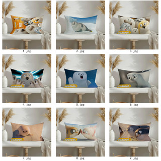 "Sealook" Vỏ gối Polyester in một mặt Trang trí nội thất Vỏ gối hình chữ nhật (Không bao gồm lõi gối)