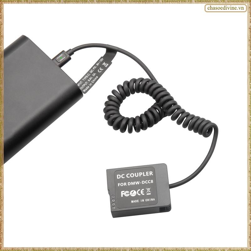[K O G X] Pin giả DMW-BLC12 DMW-DCC8 PD Bộ phận thay thế khớp nối USB-C Phụ kiện cho GX8 FZ1000 FZ300 FZ200 G6 G7 G80 G81 G85 G95 G99 FZ2000