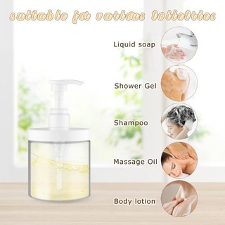 Chai bơm rỗng 500ml / 1000ml - Chai nhựa có thể nạp lại kiểu miệng rộng - Dầu gội du lịch, 1 / 2 chiếc