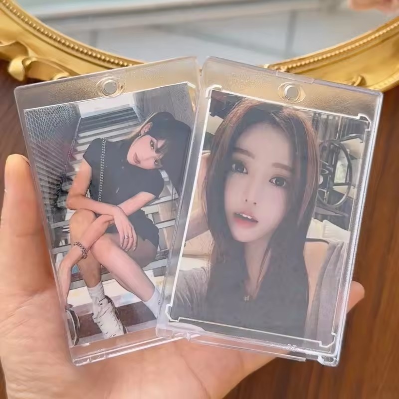 1 / 3 / 5 Cái Vỏ thẻ từ tính trong suốt / Giá đỡ phân phối ảnh thần tượng Kpop / Bảo vệ thẻ giao dịch chống nước