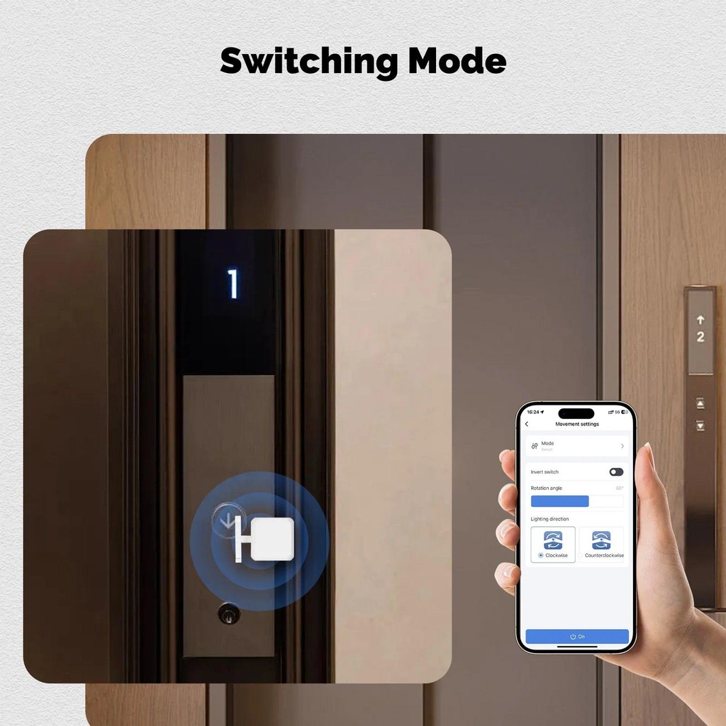 MOES Tuya Smart Bluetooth Finger Robot Warp Switch Button Key Smart ...