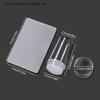 [savemoneyeveryday] 1 Bộ Dụng Cụ Làm Móng Tay Trong Suốt Silicon Dập Stamper Scraper Tấm Hình Ảnh Dụng Cụ In Móng Tay Tự Làm Với Con Dấu In Dụng Cụ Làm Móng Tay [vn]