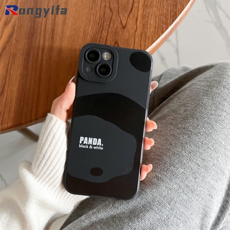 Ốp Điện Thoại Gấu Trúc Đáng Yêu Cho Vivo IQOO 13 12 11 10 9 8 5 Pro 11s 7 Neo 10 9 8 Pro 7 6 SE 5s Z9 Z9X Z9S Z7X Z7 Z6 Z8X Z8 Z3 Z1X Vỏ Hoạt Hình Dễ Thương Chống Sốc Ốp lưng mềm mờ