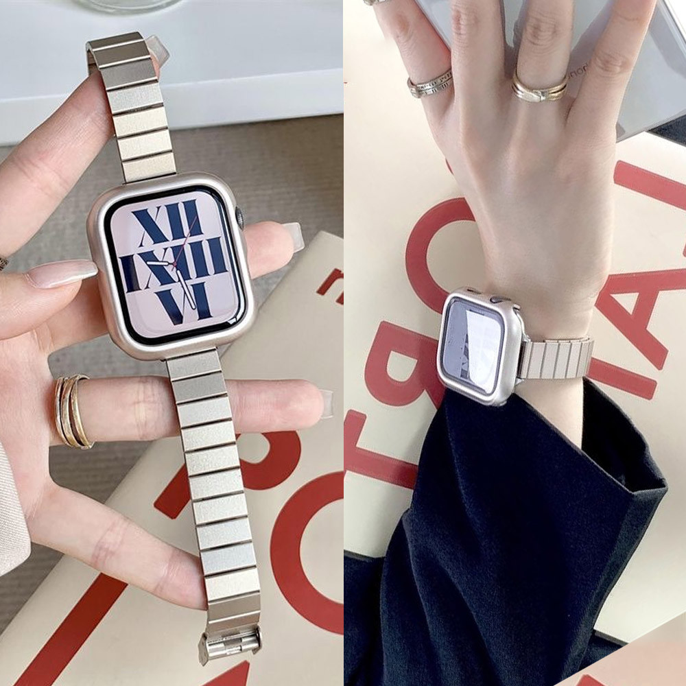 Dây đeo bằng thép không gỉ S11 S11 cho Apple Watch S11 band Ultra 2 49mm Series 10 46MM 42mm 44mm 45mm 41mm Vòng tay kim loại nữ cho IWatch 9 8 7 6 SE 5 4 3