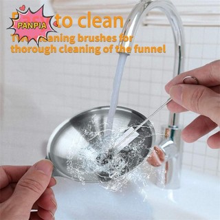 Phễu thép không gỉ kim loại Pnpia 5, Bộ 3 Phễu nhỏ và lớn, Phễu cấp thực phẩm cho các cửa hàng nhà bếp