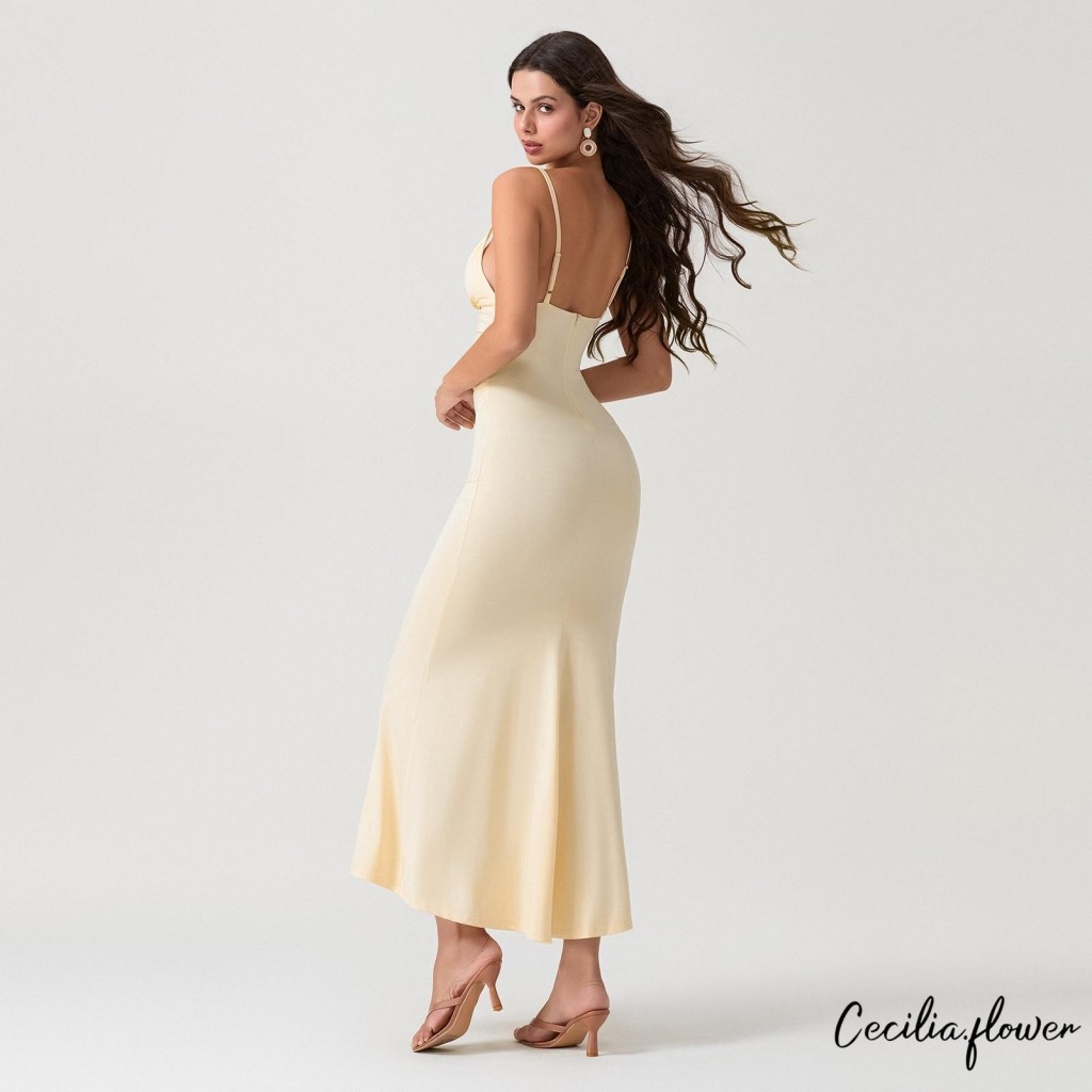 Phụ Nữ Không Tay Đầm Mùa Hè Ren Chắp Vá Backless Đảng Dài Cho Kỳ Nghỉ Cocktail Đi Biển Dạo Phố