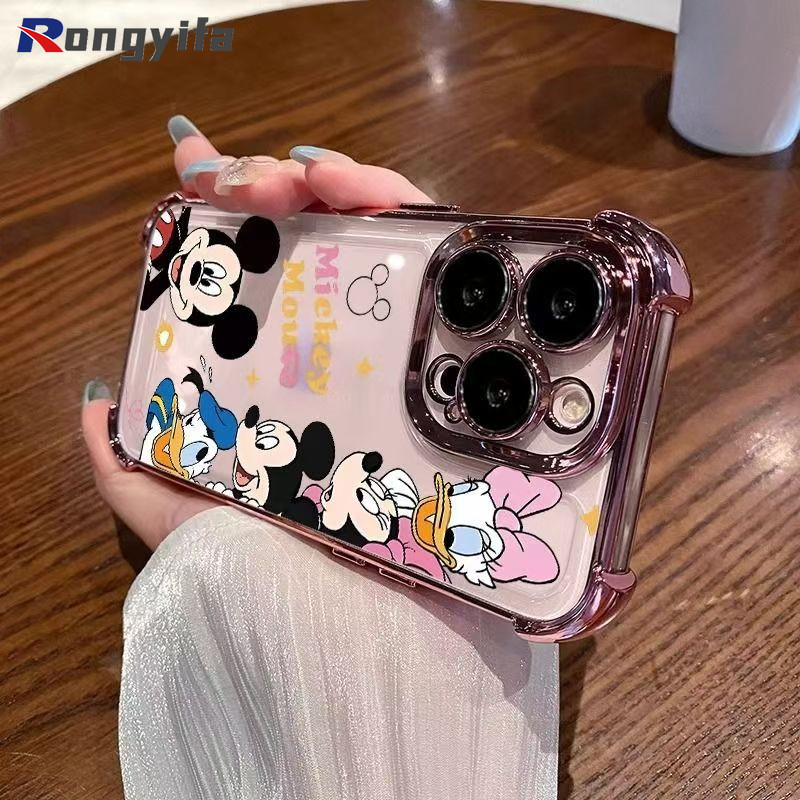 Ốp Điện Thoại Họa Tiết Hoạt Hình Mickey Cho Honor 500 400 Magic 8 Pro Lite Smart X9D X70 X70i X5C X5B Plus Vỏ Mềm Vịt Donald Ngộ nghĩnh Vỏ Trong Suốt Chống Rơi