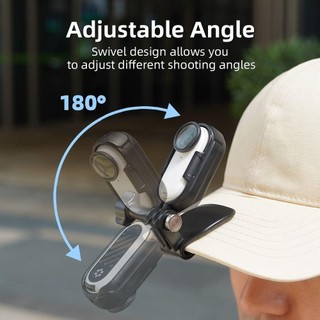 Mũ YRBWD Dễ Dàng Kẹp Gắn, Phụ Kiện Camera Hành Động Kẹp Mũ, Phát Hành Nhanh Khung Xoay 360 Giá Đỡ Cố Định Cho Insta360 GO 3 / GO 3S