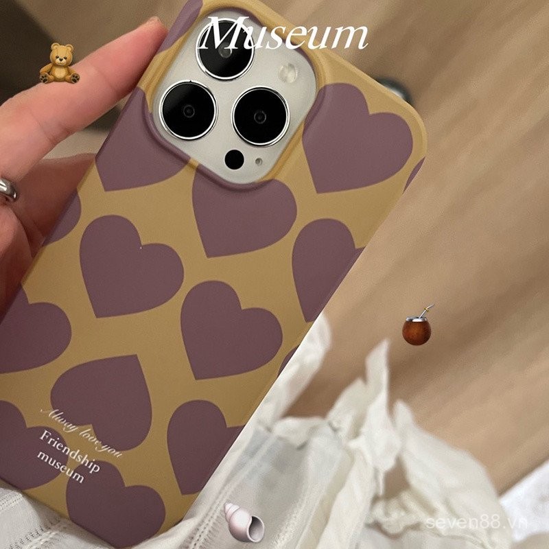 Ốp điện thoại dùng cho iPhone tình yêu 16/15promax/14 mẫu mới 13/12/11PRO thích hợp xsmax/xr sáng tạo 7/8Plus chống rơi lỗ lớn bao toàn bộ FXKP