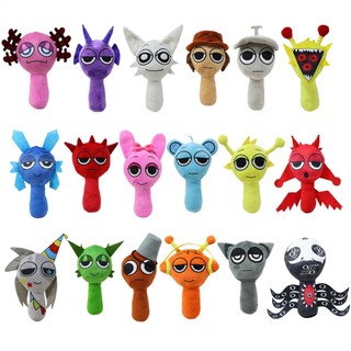 Sprunki Đồ Chơi Sang Trọng Sprunki Incredibox Búp Bê Nhồi Bông Biến Thể Raddy Oren Đen Pinki saixit2vn