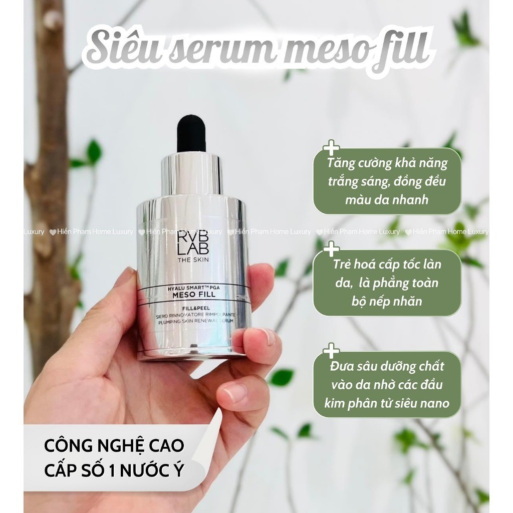 Bộ Kem Dưỡng, Huyết Thanh Meso Fill RVB LAB Cấy Meso Trẻ Hóa Da