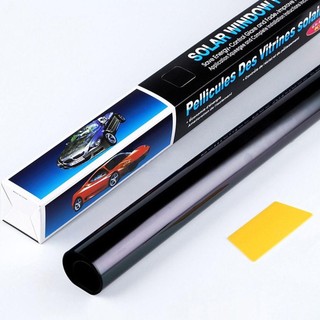 Jkdesign 1 Cuộn 50x3m Giấy Dán Xe Hơi, Phim Chống Nắng Chống Tia UV Cửa Sổ Tint, Khối UV Nhiệt Màu Đen Bền VLT 1% -50% Nhãn Dán Kính Chắn Gió