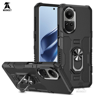 Dành Cho OPPO Reno 10 5G / Reno 10 Pro 5G Ốp điện thoại PC Cứng Mặt Sau TPU Mềm Cạnh Bảo Vệ Camera Giá Đỡ Nhẫn Chân Đế Chống Sốc Mỏng Bao