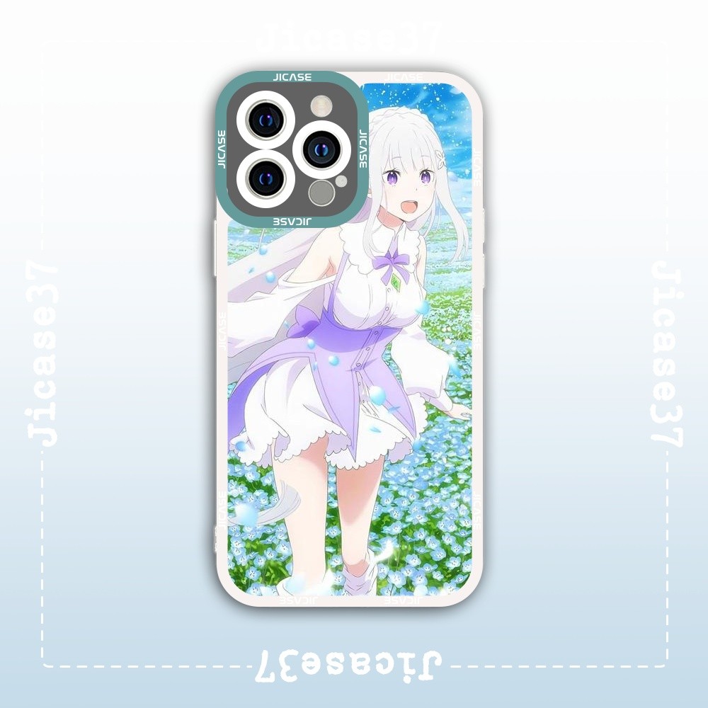 Ốp lưng iPhone Cạnh Vuông Samsung Xiaomi Oppo Anime Re Zero Bắt đầu lại ...