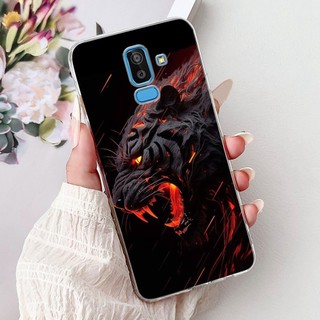 Dành Cho Samsung J8 2018 Ốp Lưng J810 SM-J810F Vỏ Silicon Hoạt Hình Dễ Thương Mèo Hổ Nhện Trong Suốt Ốp Lưng Điện Thoại Cho Samsung Galaxy J8 Vỏ