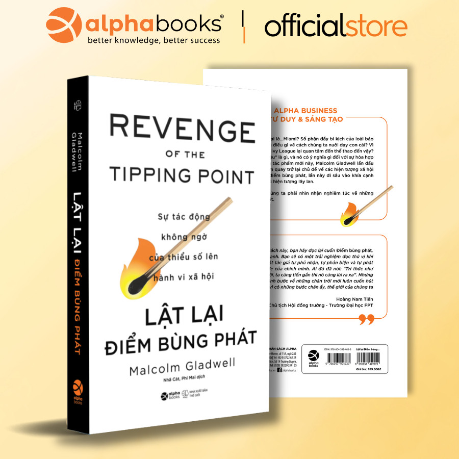 Sách - Lật Lại Điểm Bùng Phát - Sự Tác Động Không Ngờ Của Thiểu Số Lên Hành Vi Xã Hội (Alpha Books)