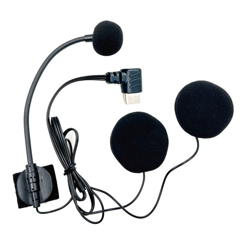 IOR Loại C Mũ Bảo Hiểm Nửa Bao Tai Nghe Micro Đa Hướng Cho Xe Máy Có Loa Đôi Và Mic Đơn