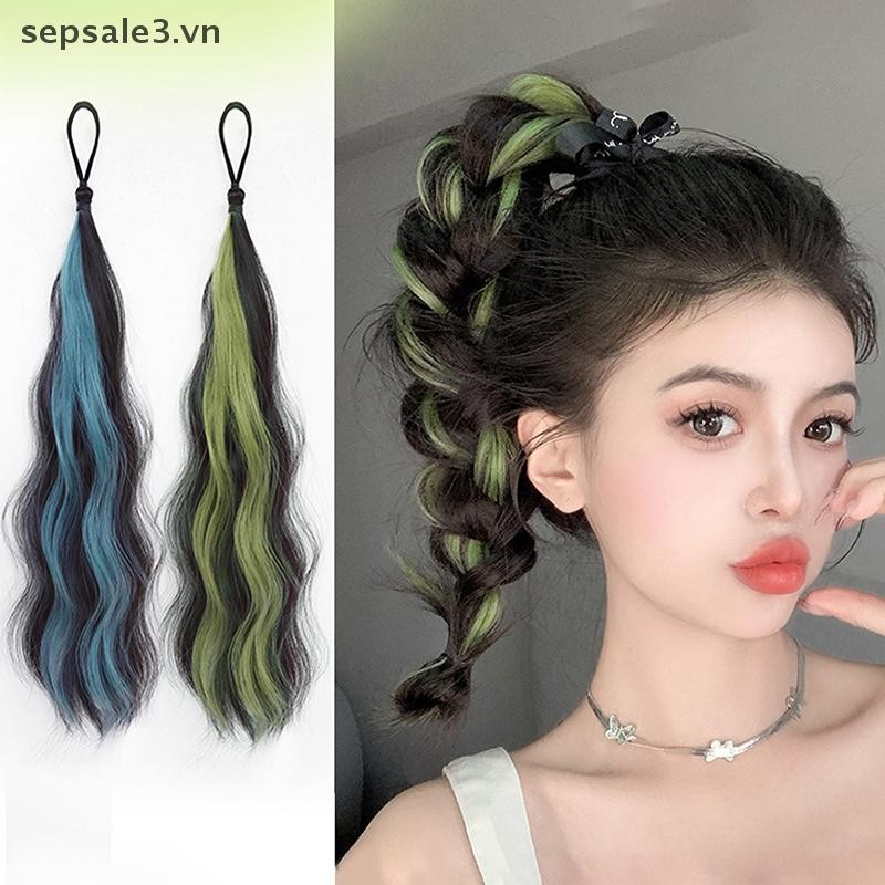 # VN # Highlight Synthetic Self-Winding Hair Bundle Wavy DIY Hair Bun Ponytail Artifact Tóc đuôi ngựa Nối dài Tóc.