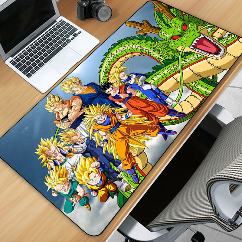 Dragon Ball Mouse Pad Anime Goku HD In Máy Tính Khóa Cạnh Bàn Phím Thảm PC Để Bàn Hoạt Hình Lớn Mousepad Phụ Kiện Chơi Game