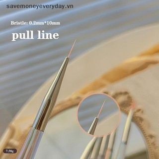[savemoneyeveryday] Bút nghệ thuật thiết kế móng tay Aurora Bàn chải trong suốt Bàn chải vẽ tranh Uv Gel mở rộng Vẽ bút khắc Diy Dụng cụ làm móng tay Bàn chải móng tay [vn]