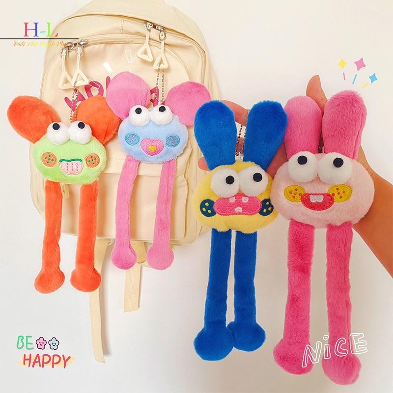 [XZNZMM] Búp bê kéo ra quái vật sáng tạo vui nhộn Hoạt hình dễ thương Búp bê sang trọng Móc khóa ba lô Mặt dây chuyền Túi trang trí cho cặp đôi Quà tặng LMWU