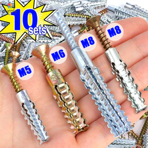 Neo tường bằng thép có răng cưa Ống mở rộng kim loại Ống khoan vít tự khai thác cho chốt tường bê tông Bu lông neo