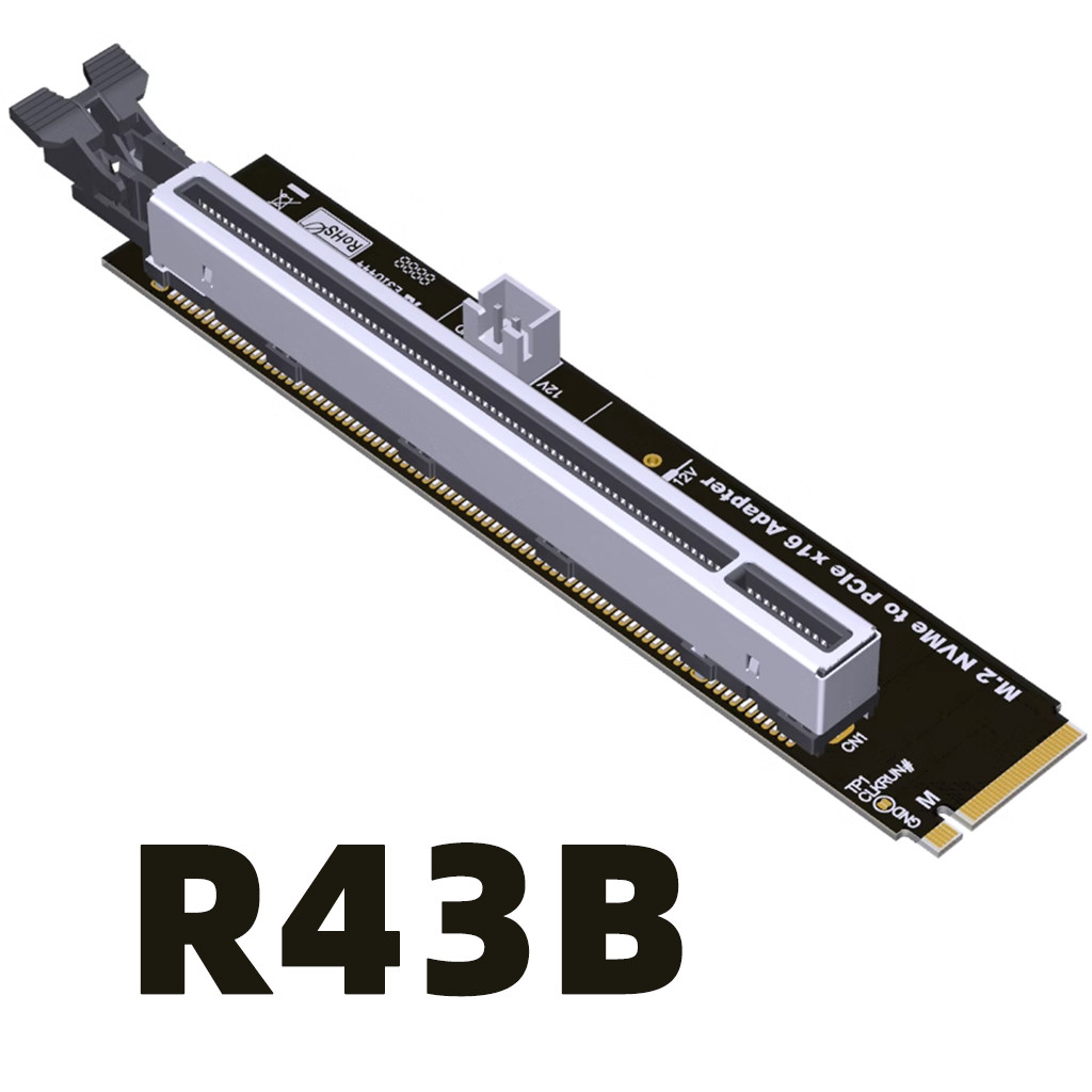 ADT-Link M.2 M Key NVME Sang PCI-E X4 Riser Adapter Card SATA Power Adapter PCB Board Cho M.2 NVME 2280 / 2260 SSD