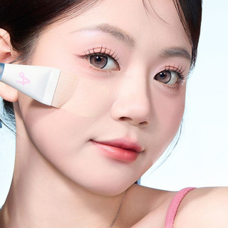 AMORTALS Foundation Make-Up Brush Đuôi Cá Mỏng Arc Light Và Mỏng Fit Không Dấu Vết Không Có Bột Đầu Phẳng Không Dấu Vết Kem Nền Siêu Mỏng Cọ Trang Điểm Dụng Cụ Trang Điểm