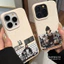 ibumpers Ốp Điện Thoại iPhone Thẩm Mỹ Cofe Cặp Đôi Họa Tiết Cho IPhone 16 15 14 12 13 11 Pro Max IP 7 8 Plus X XS XR Ốp Lưng Ống Hút Lúa Mì Phân Hủy Thân Thiện Với Môi Trường