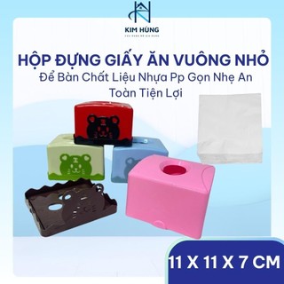 [Giá Xưởng] Hộp Đựng Khăn Giấy Vuông – Nhựa PP Bền Đẹp, Dùng Cho Quán Ăn, Nhà Hàng Tiện Lợi