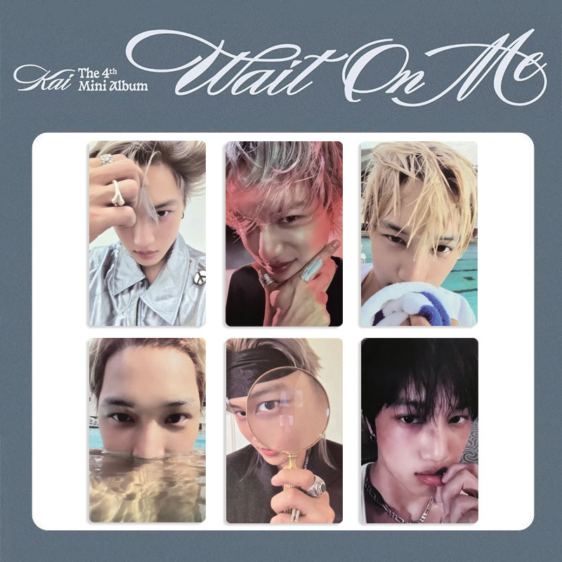 4-6 chiếc EXO KAI Wait On Me HELLO WORLD Lomo Cards 4 phút Album Solo Photocards BAEK HYUN CHEN XIUMIN SUHO Park Chanyeol D.O. Bưu thiếp Oh Se Hun YM