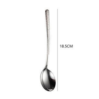 OIWLSAX321 Thìa Inox, Thìa Khuấy Dày Thìa Tráng Miệng, Bộ Đồ Ăn Tay Cầm Dài Muỗng Canh Inox