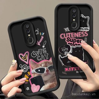 Ốp lưng điện thoại cho Oppo A9 A5 2020 A11x A11, thời trang sang trọng, họa tiết hoạt hình cô gái, bướm hồng, mèo dễ thương đen, nhện đỏ, ốp lưng silicone cho Oppo A11 A11X A9 A5 A 9 5 2020
