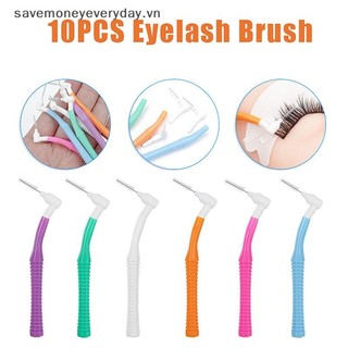 [savemoneyeveryday] 10 Chiếc Bàn Chải Lông Mi Hình Chữ L Bàn Chải Nối Mi Để Làm Sạch Lông Mi Mascara Cây Đũa Phép Dụng Cụ Trang Điểm Môi [vn]