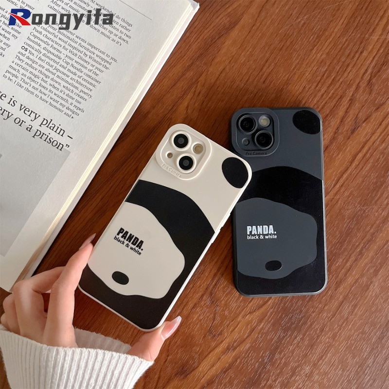 Ốp Điện Thoại Gấu Trúc Đáng Yêu Cho Vivo IQOO 13 12 11 10 9 8 5 Pro 11s 7 Neo 10 9 8 Pro 7 6 SE 5s Z9 Z9X Z9S Z7X Z7 Z6 Z8X Z8 Z3 Z1X Vỏ Hoạt Hình Dễ Thương Chống Sốc Ốp lưng mềm mờ