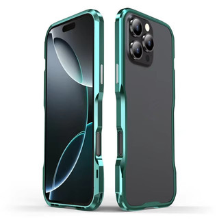 [Jlk] Ốp Lưng Nhôm Cho iPhone 16 E 15 14 13 12 Pro Max 16Pro 16ProMax S25 S24 S23 Ultra Cover 16Plus Khung Kim Loại Chống Sốc Vỏ Điện Thoại