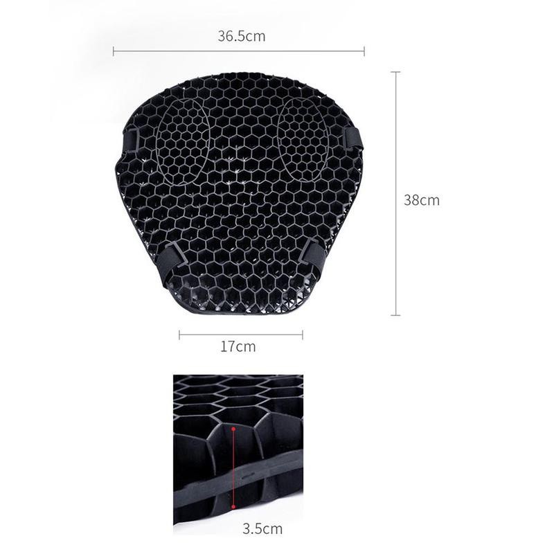 Đệm Lót Yên Xe Máy，3D hình tổ ong chống trượt thoáng khí，Thoáng Khí Chống Thấm Nước Đệm，Chất liệu gel chất lượng cao