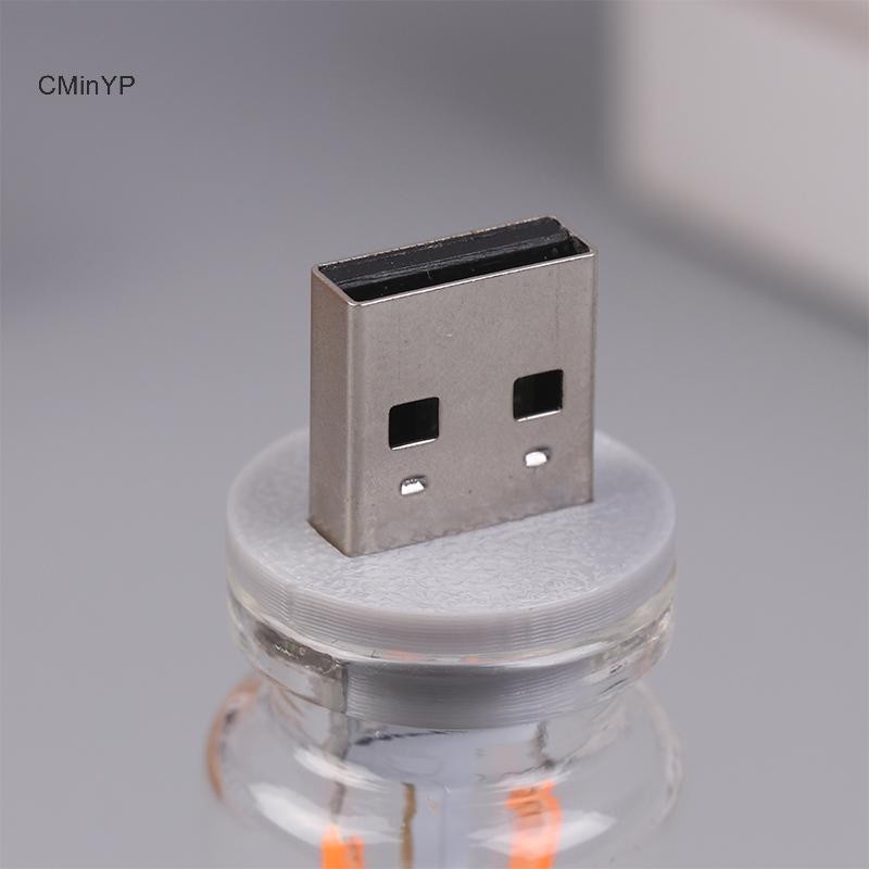 Cminyp Retro USB LED Dây Tóc Cảm Ứng Làm Mờ Bóng Đèn 5V Retro LED Edison Bóng Đèn Ngủ Cắm Trại Sợi đốt Trang Trí LED Lighg Glory