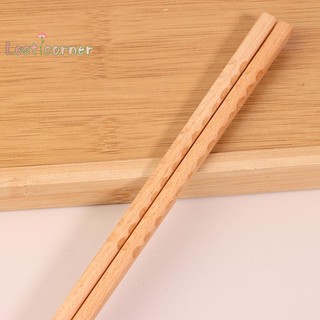 [Lostcorner] Đũa Cực Dài Nhật Bản Đánh Bóng Gỗ Sọc Mì Thực Phẩm Chống Trơn Trượt Chop Dụng Cụ Nấu Ăn Nhà Bếp [Mới]