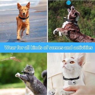 Hilivn) Vòng cổ máy ảnh cho mèo với thẻ nhớ 8GB Cam thể thao nhỏ không dây có ghi Video Camera thân trong suốt cao 1080P cho thú cưng trong nhà / ngoài trời