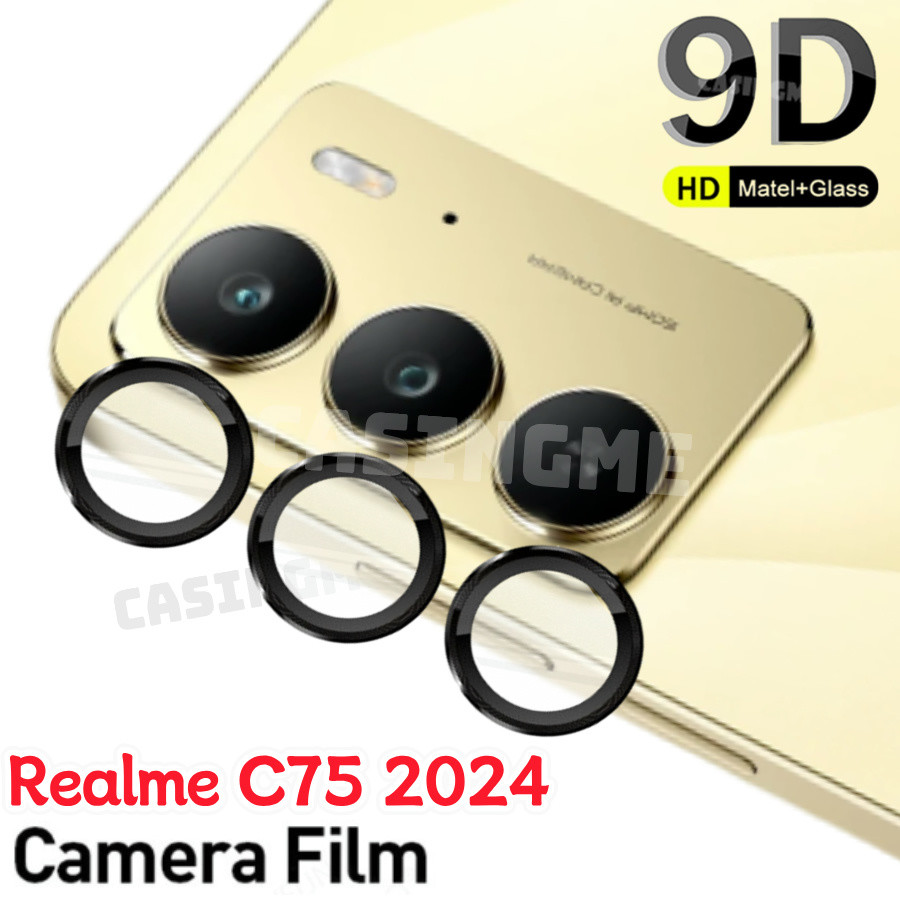 Realme C85 2024 Bảo Vệ Ống Kính Máy Ảnh Kim Loại Vòng Cho Realme C75 RealmeC75 C83 75 75C 4G 5G 2024 Camera Kính Cường Lực Bảo Vệ