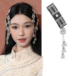 Kẹp Tóc Tua Rua Vintage, Phong Cách Dân Tộc Quyến Rũ, Phụ Kiện Tóc Thời Trang