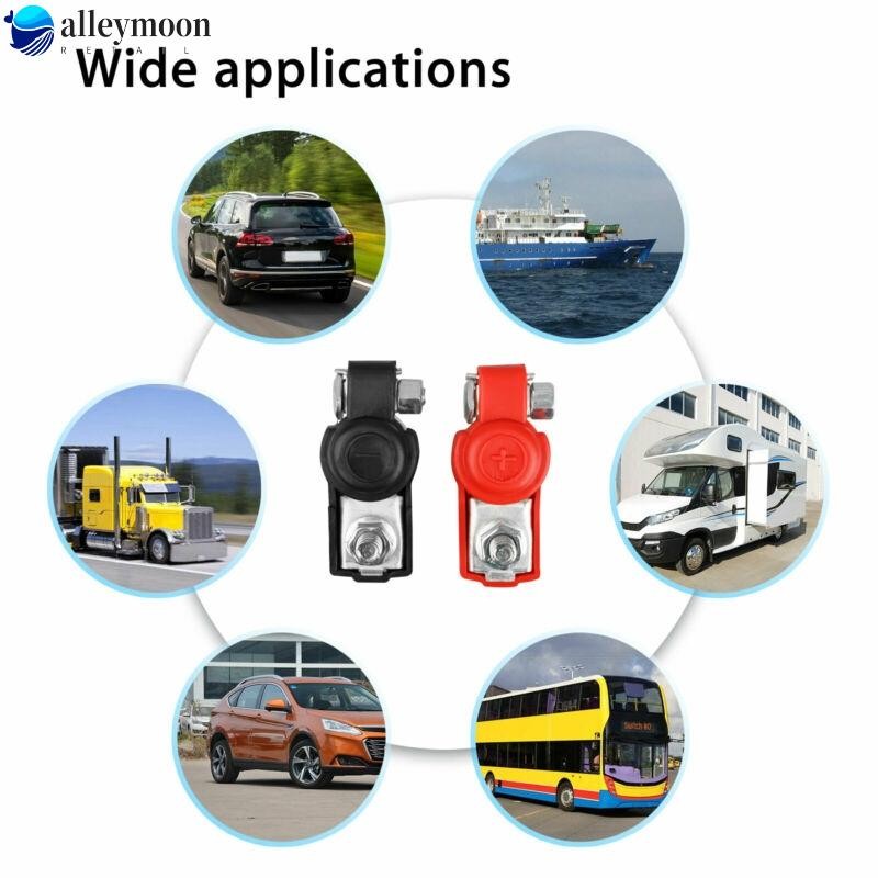 【LEYM】Battery terminal Top-Post 2pcs Battery Terminal Clamp Accessory Useful