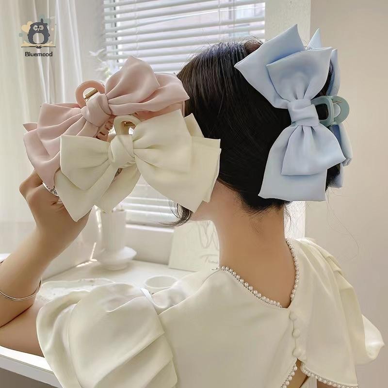 [Bluemood] Kẹp tóc hai mặt rộng rãi thanh lịch Hàn Quốc Kẹp tóc Acrylic Kẹp tóc Barrette Cua Kẹp tóc cho nữ Cô gái Mũ nón đơn giản Phụ kiện tóc Mới
